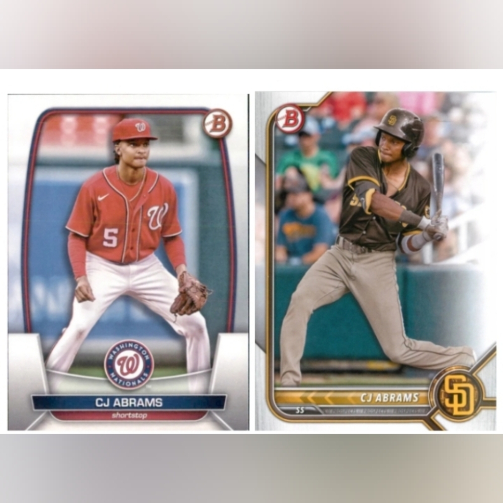 CJ Abrams ⚾ MLB Baseball Trading Cards Lot 🔥 Washington Nationals